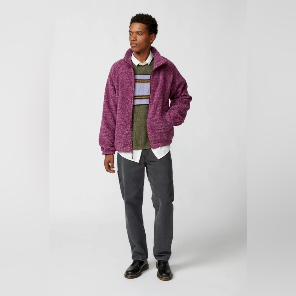 BDG Fleece Mock neck full zip  jacket